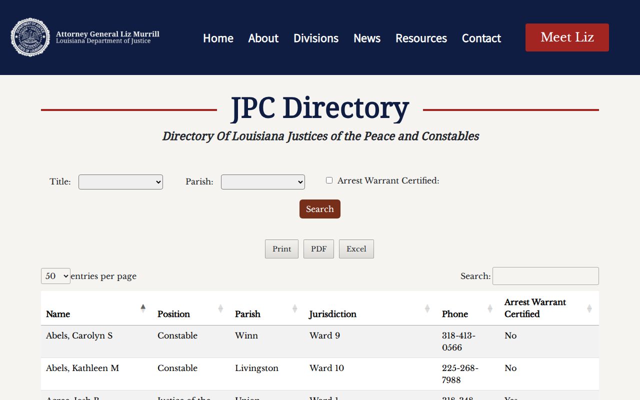 Martin court records Justice of the Peace directory source
